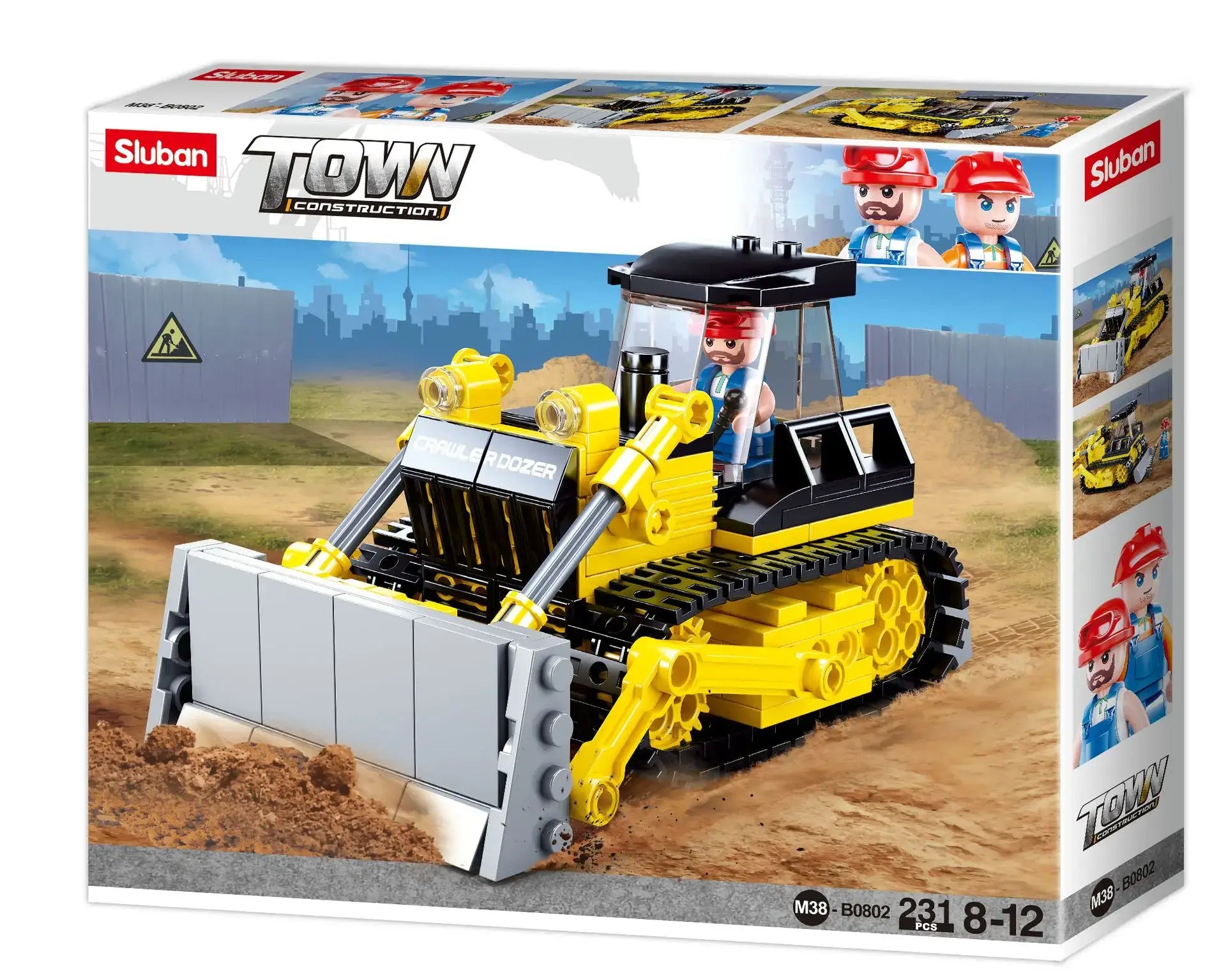 Sluban Town Construction Bulldozer Building Brick Set Sluban