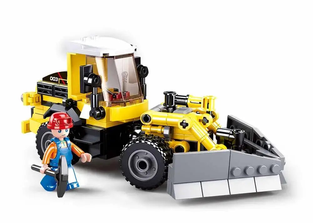 Sluban - Town Construction Tipper/Plough 2in1 Building Brick Set Sluban