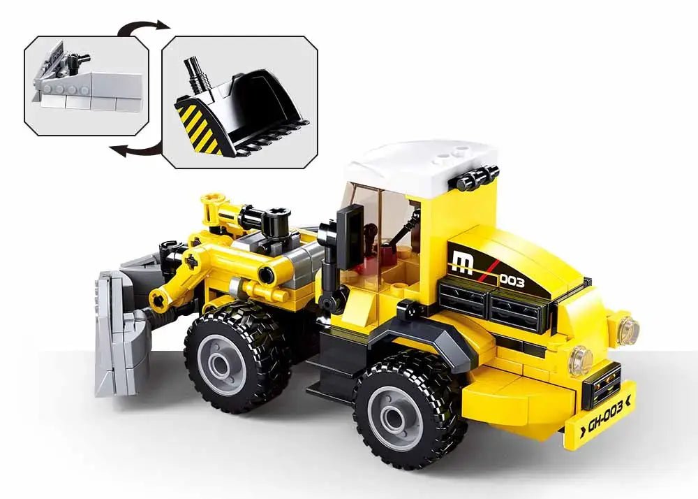 Sluban - Town Construction Tipper/Plough 2in1 Building Brick Set Sluban
