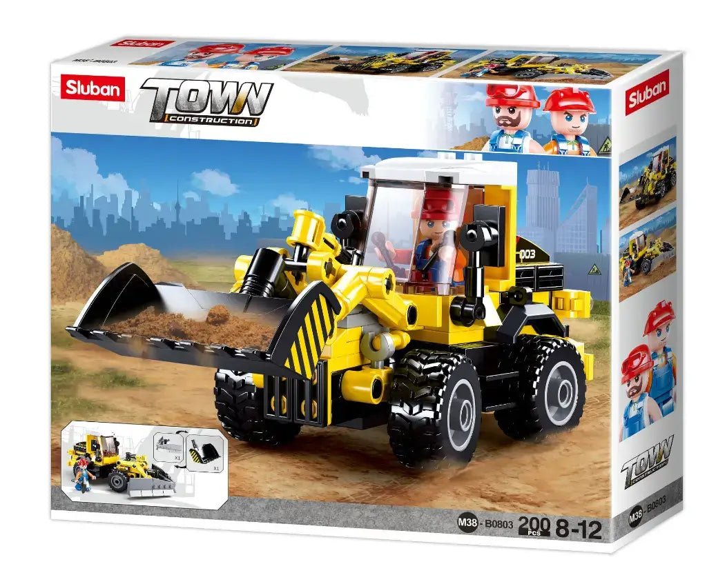 Sluban - Town Construction Tipper/Plough 2in1 Building Brick Set Sluban