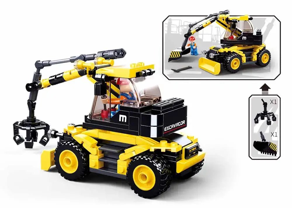 Sluban - Town Construction Excavator Building Brick Set Sluban