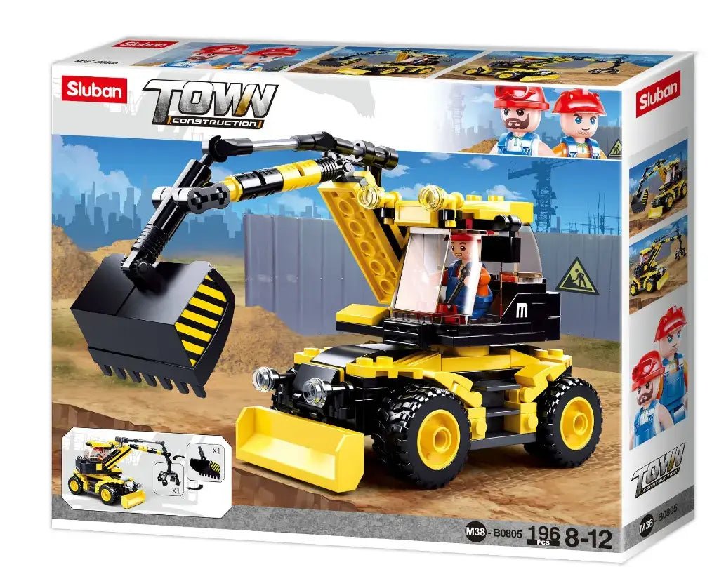 Sluban - Town Construction Excavator Building Brick Set Sluban