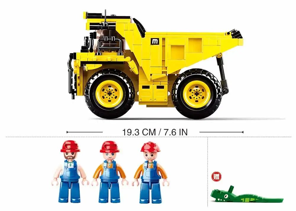 Sluban Town Construction Mine Wagon Building Brick Set Sluban