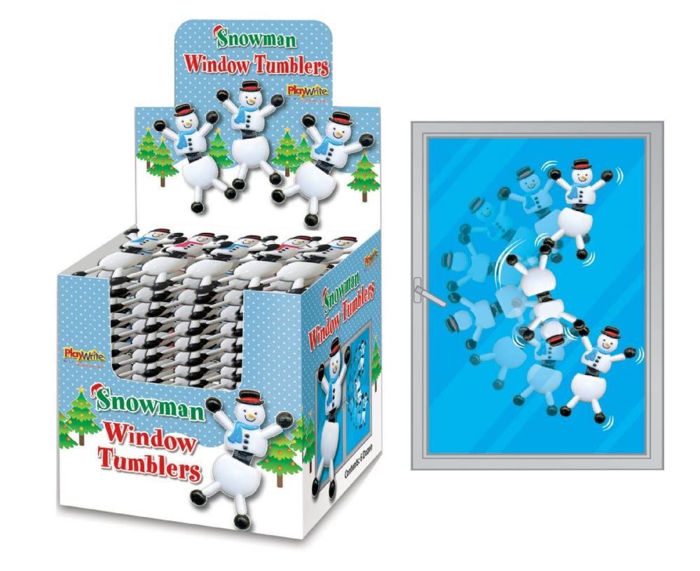 Children's Christmas Snowman Window Tumbler Toy Curious Minds
