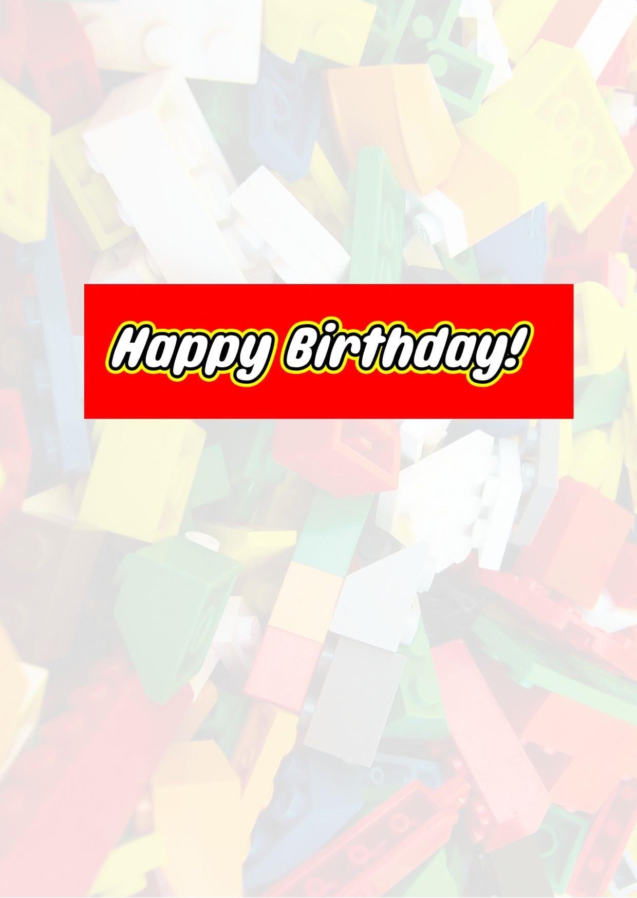 Curious Minds Building Bricks Children's Birthday Card (105 x 148 mm) Curious Minds