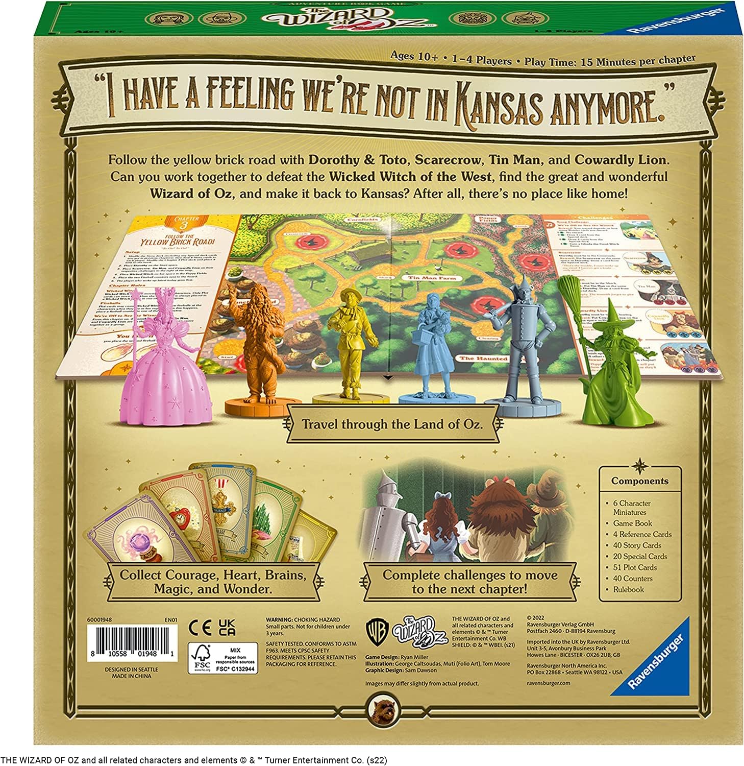 The Wizard of Oz Adventure Book - Family Strategy Board Game Rooleo
