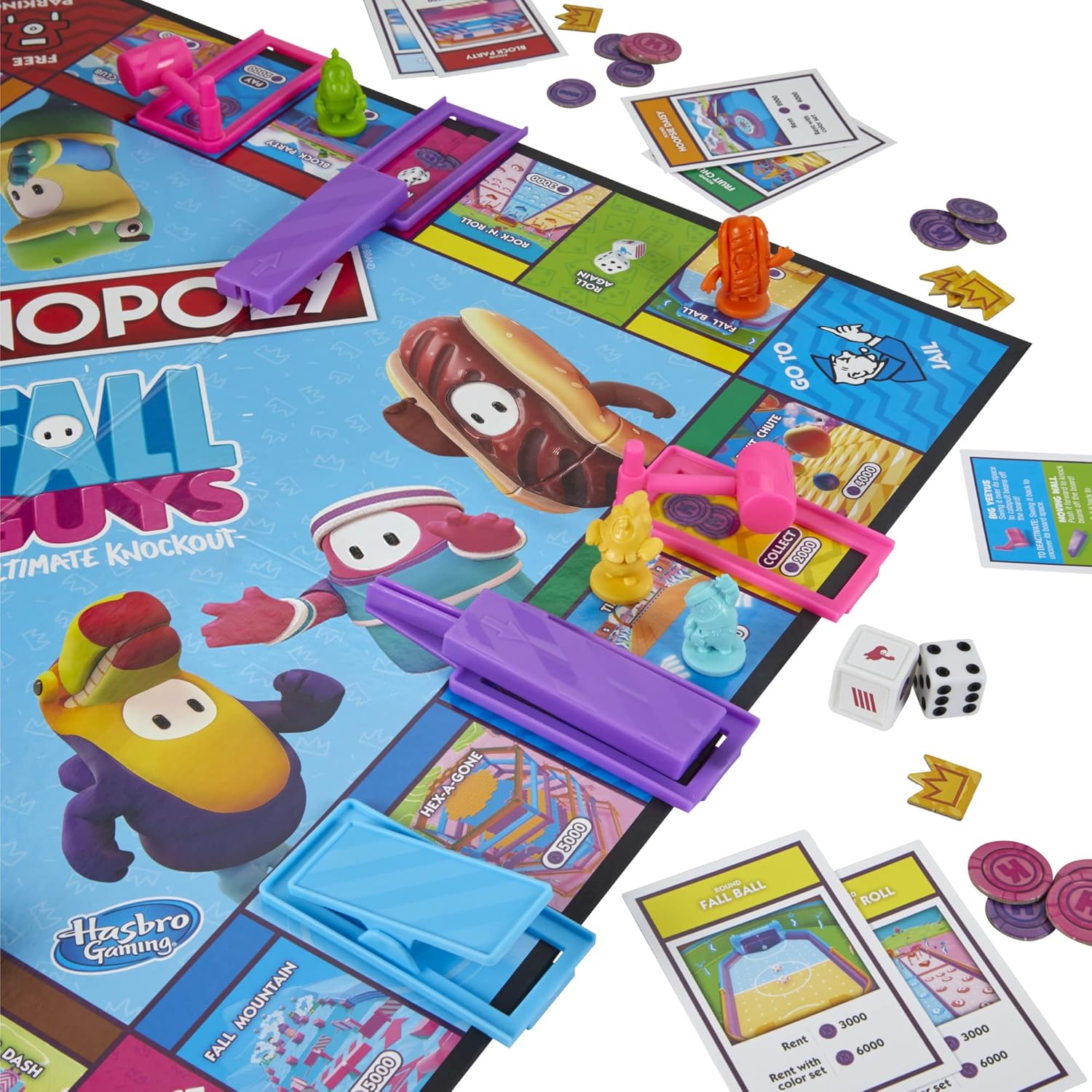 MONOPOLY Fall Guys Ultimate Knockout Edition Rooleo