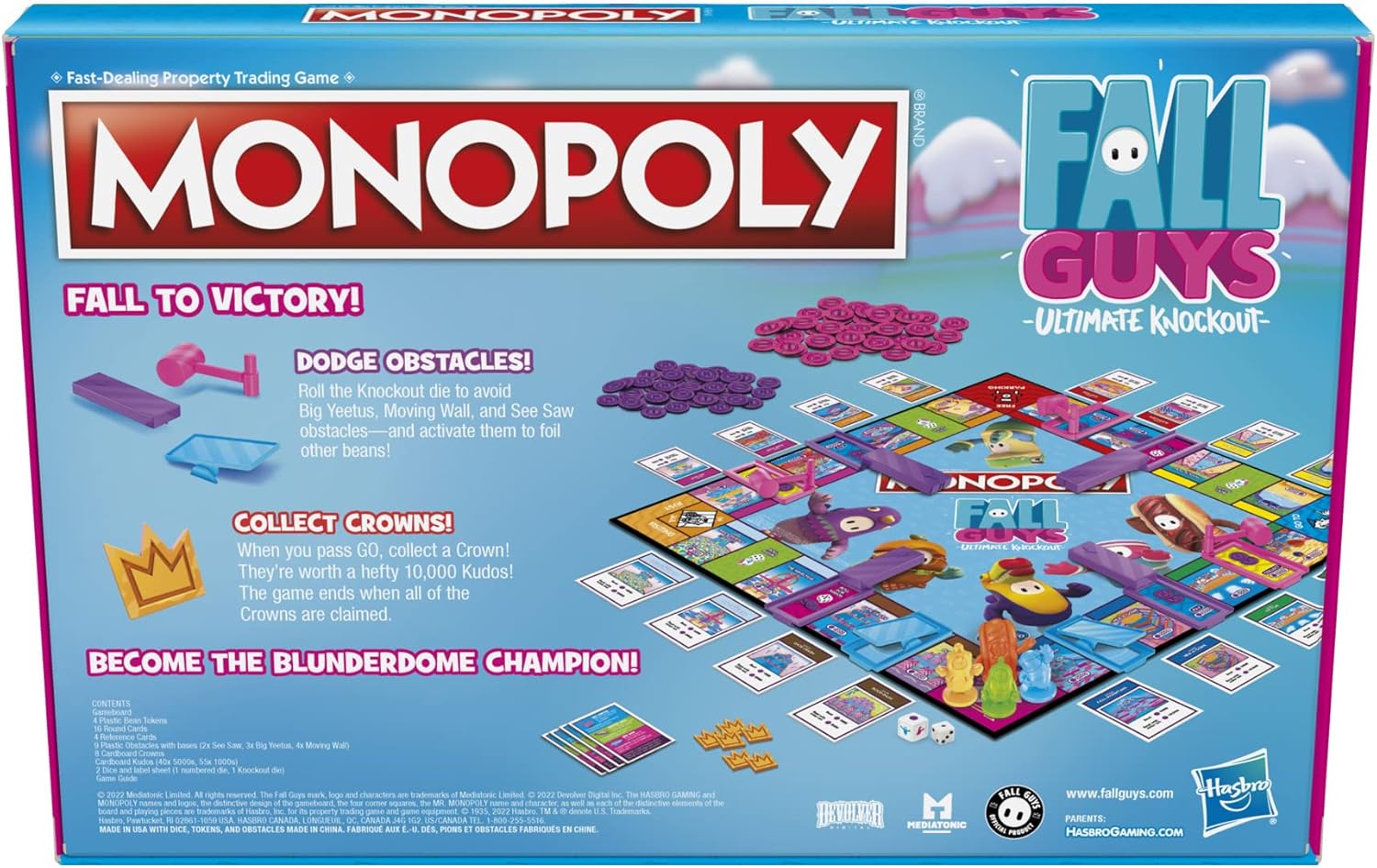 MONOPOLY Fall Guys Ultimate Knockout Edition Rooleo