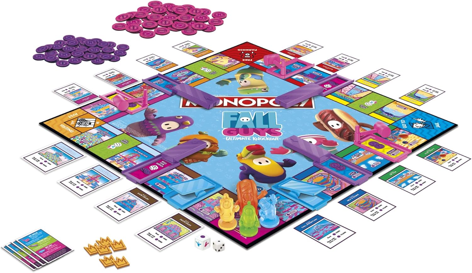 MONOPOLY Fall Guys Ultimate Knockout Edition Rooleo