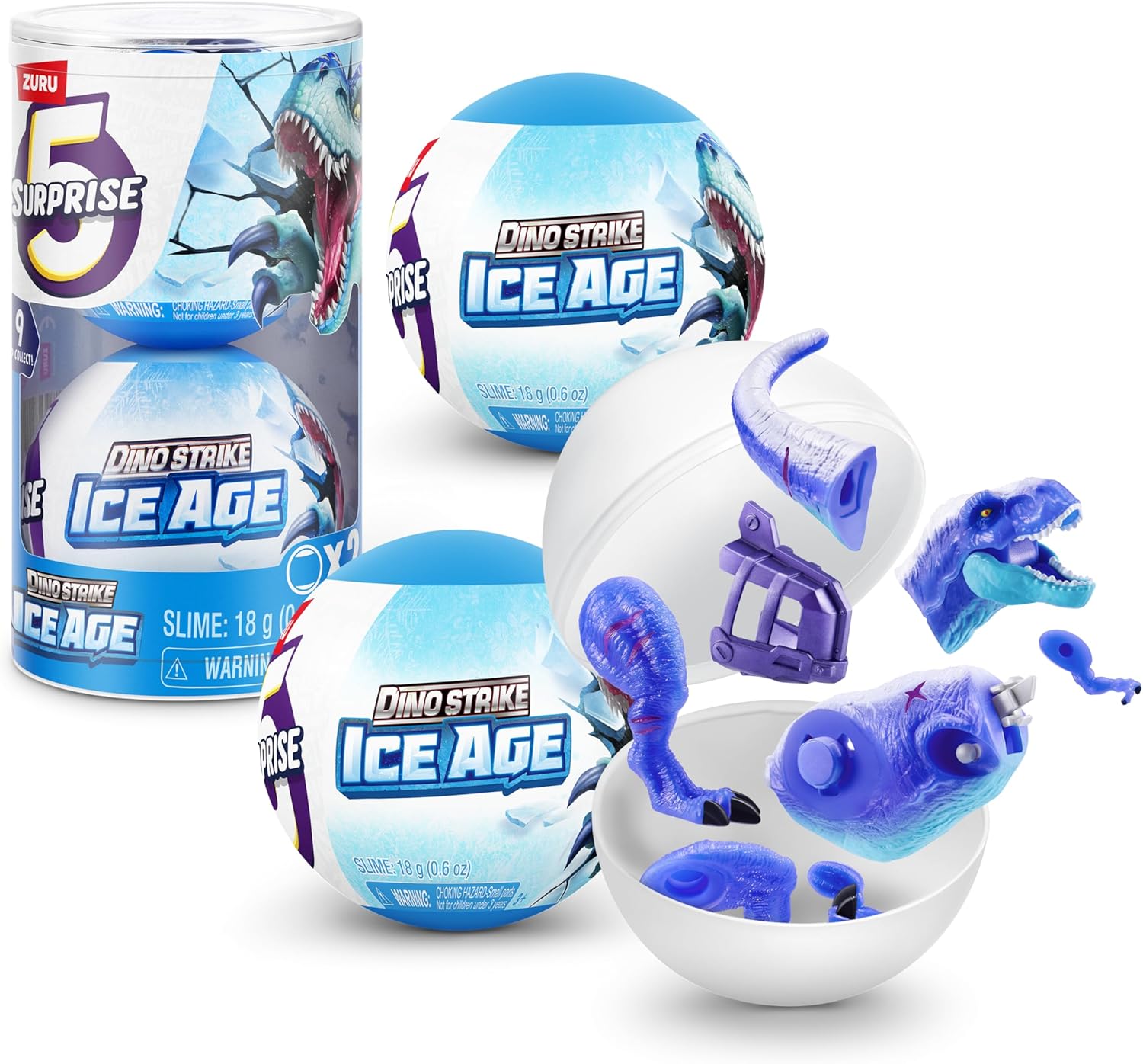 5 Surprise Dino Strike Ice Age, Series 6 Rooleo