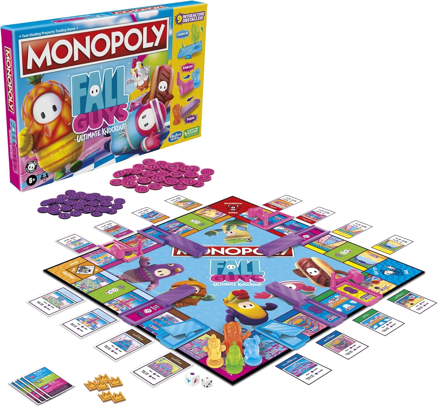 MONOPOLY Fall Guys Ultimate Knockout Edition Rooleo