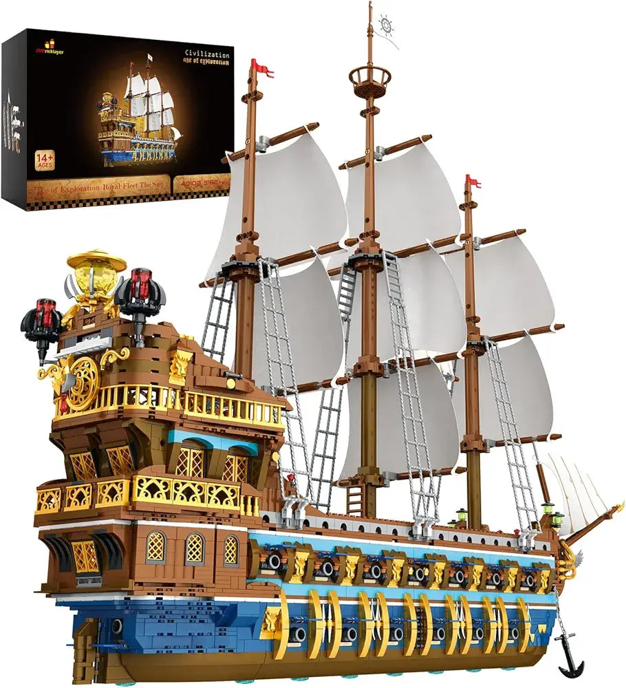 JMBricklayer Ship - Age Of Exploration Royal Fleet - The Sun Building Brick Set 40103 JMBricklayer