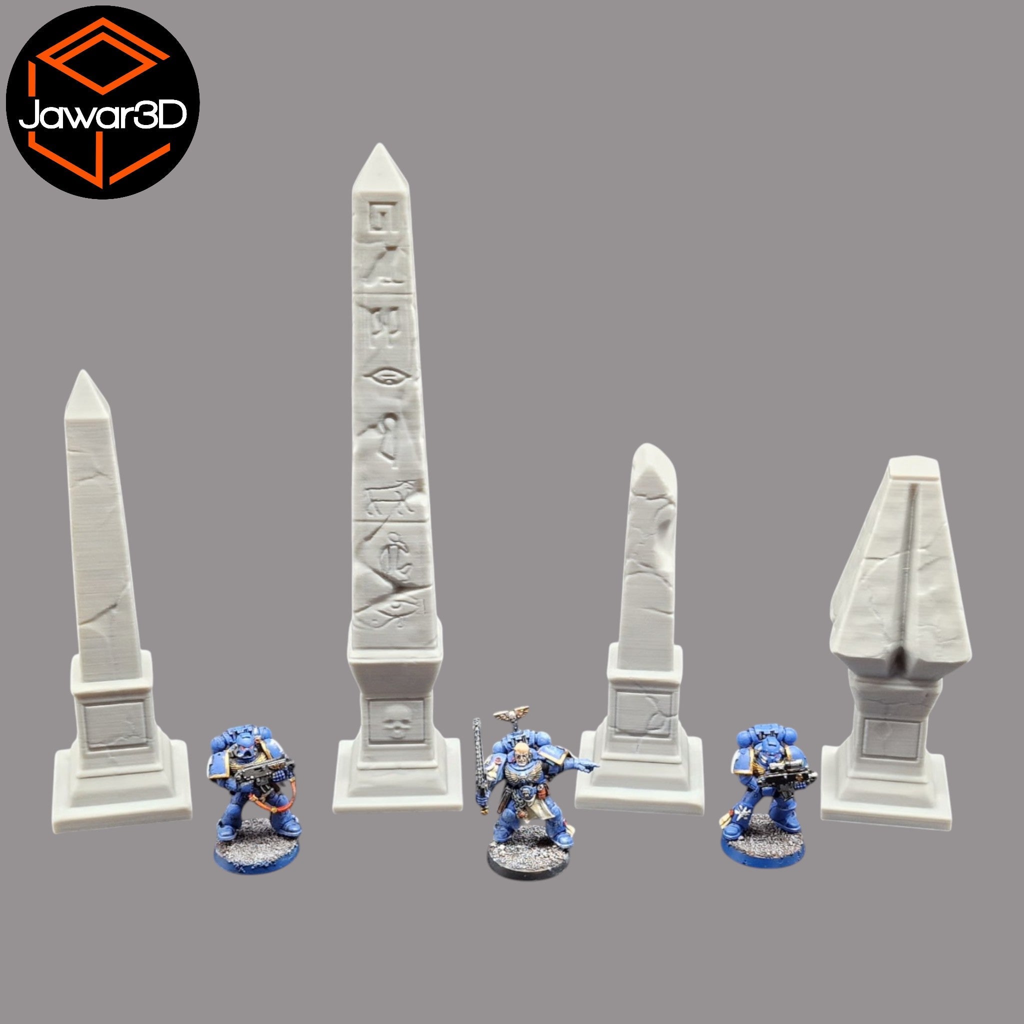 Obelisks - 28mm Wargaming Scatter Terrain Scenery Tabletop Miniature Jawar3d
