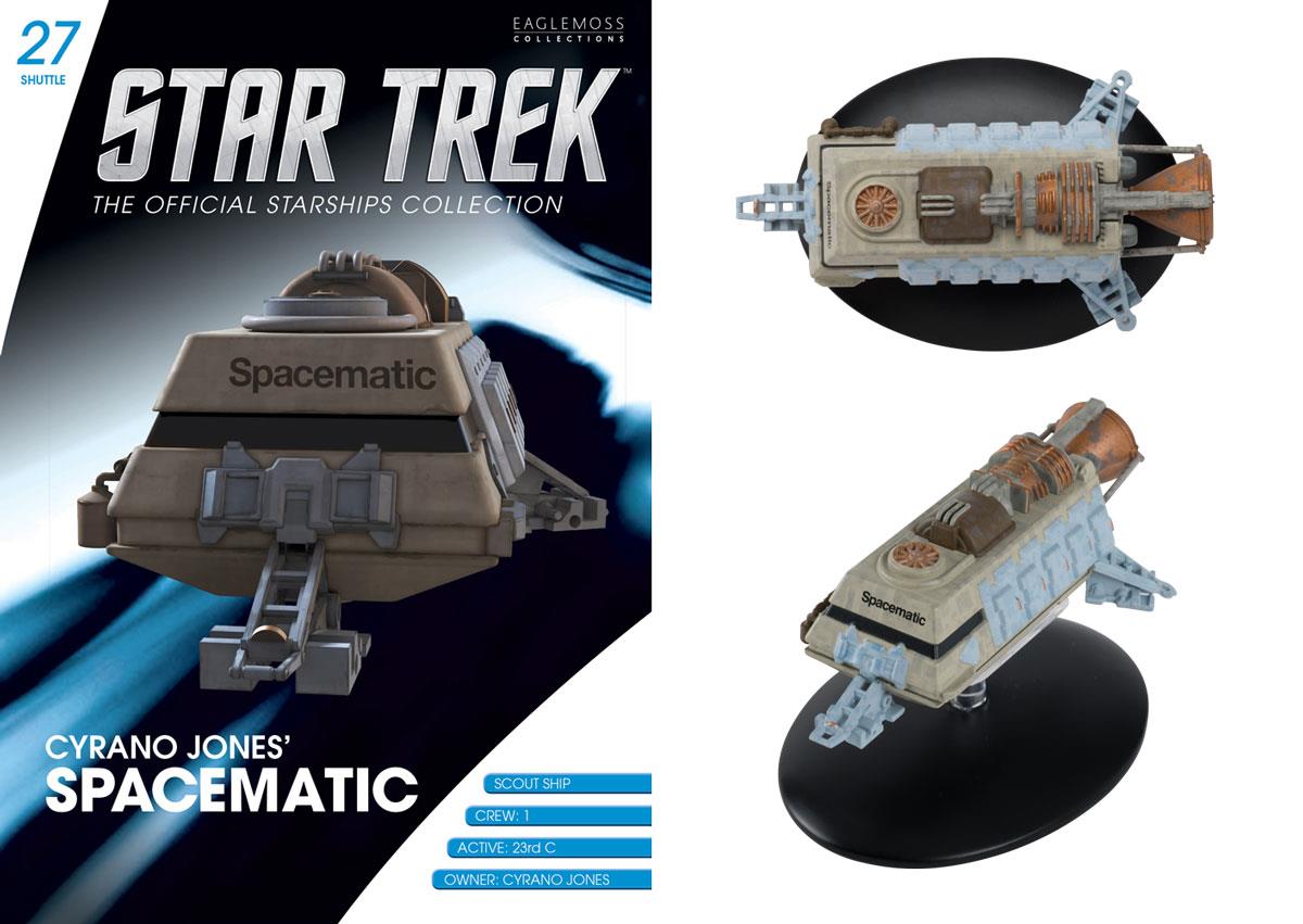 #27 Cyrano Jones' Spacematic Shuttlecraft Model Die Cast Ship (Eaglemoss / Star Trek) Real Merch