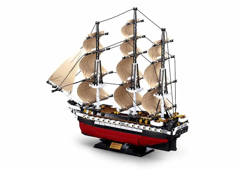 Sluban Model Bricks USS Constitution 1X-21 Frigate 1:170 Scale Building Brick Set Sluban