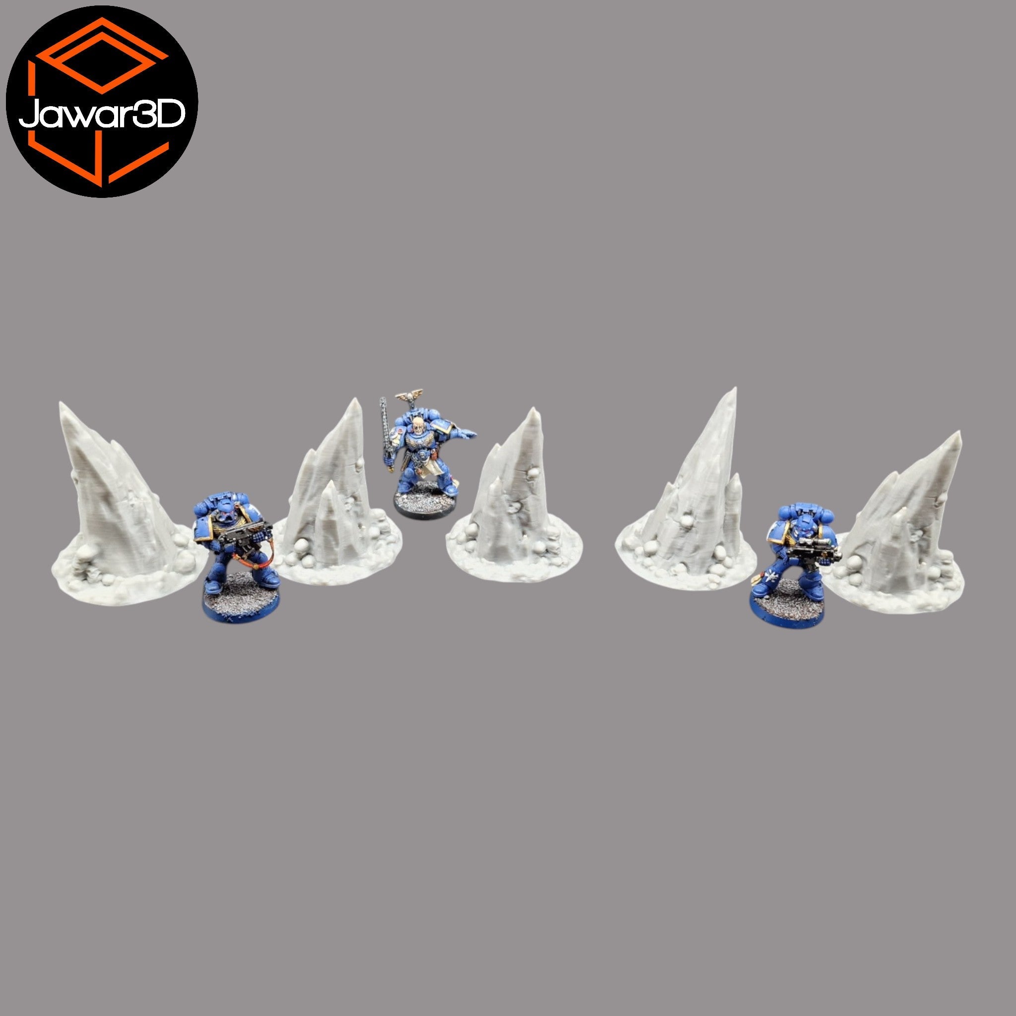 Skull Rocks x5 - 28mm Wargaming Scatter Terrain Scenery Tabletop Miniature Jawar3d
