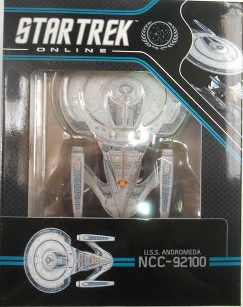 #03 U.S.S Andromeda-Class Federation Exploration Cruiser NCC-92100 Starship Model Diecast Ship STO (Eaglemoss / Star Trek) Real Merch