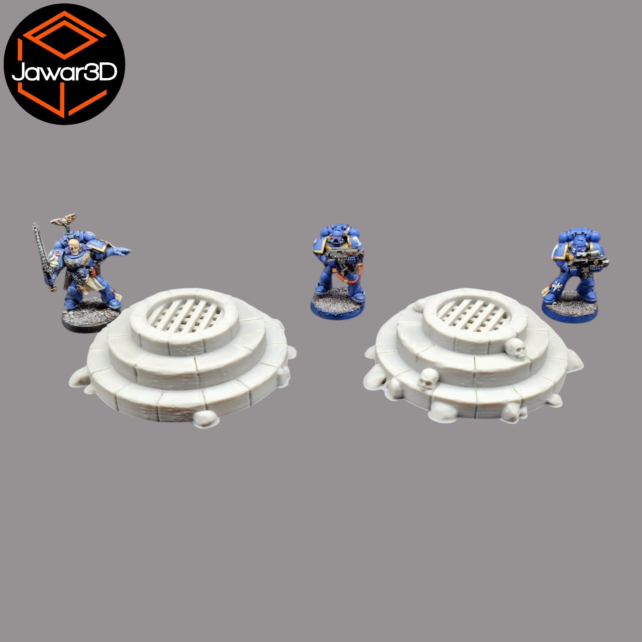 Well Cover x2 - 28mm Wargaming Scatter Terrain Scenery Tabletop Miniature Jawar3d