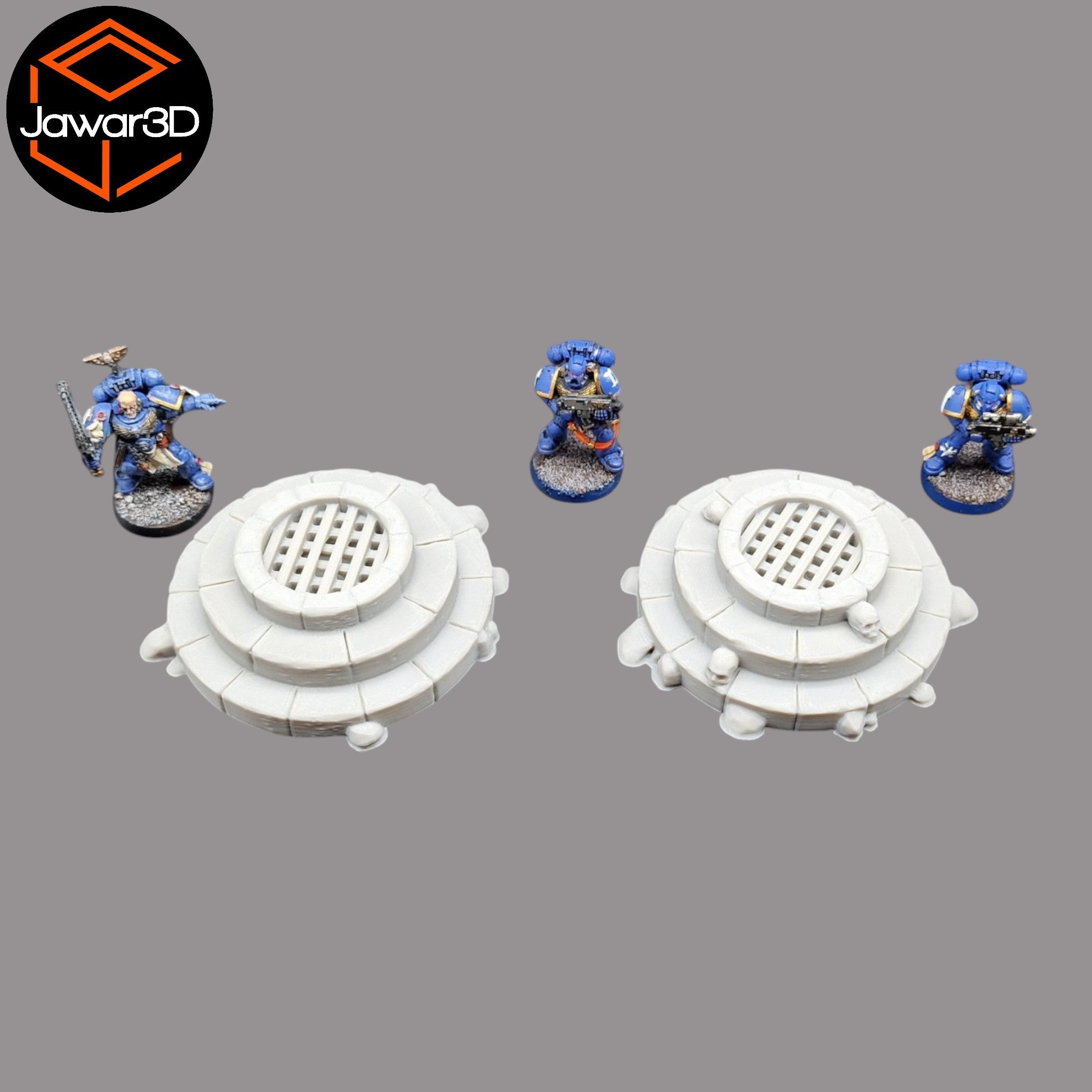 Well Cover x2 - 28mm Wargaming Scatter Terrain Scenery Tabletop Miniature Jawar3d