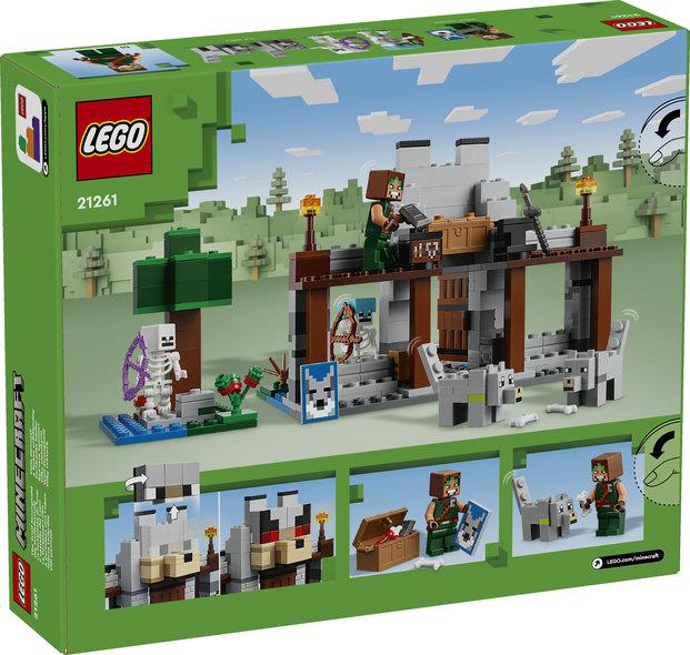 Lego Minecraft 21261 The Wolf Stronghold Toy Playset for Ages 8 and Up Curious Minds
