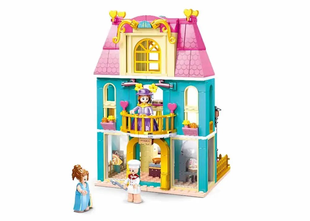 Sluban - Girl's Dream Village Pizza Parlour Building Brick Set Sluban