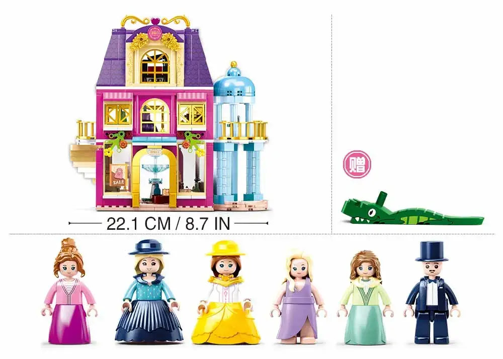 Sluban - Girl's Dream Village Department Store Building Brick Set