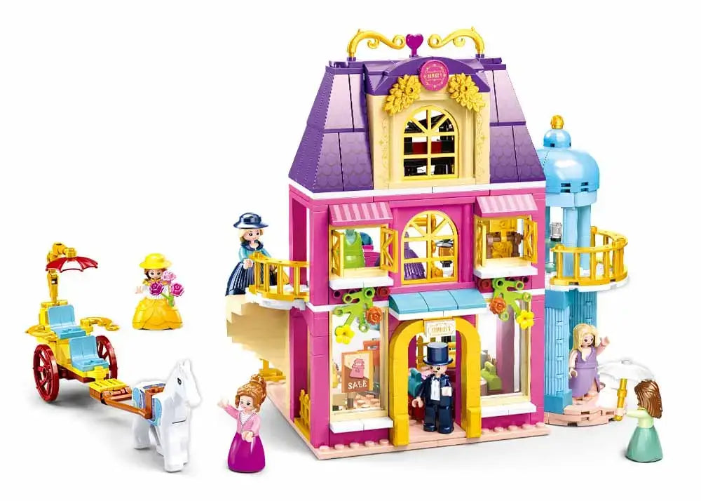 Sluban - Girl's Dream Village Department Store Building Brick Set