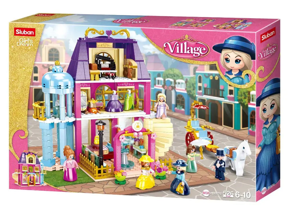 Sluban - Girl's Dream Village Department Store Building Brick Set