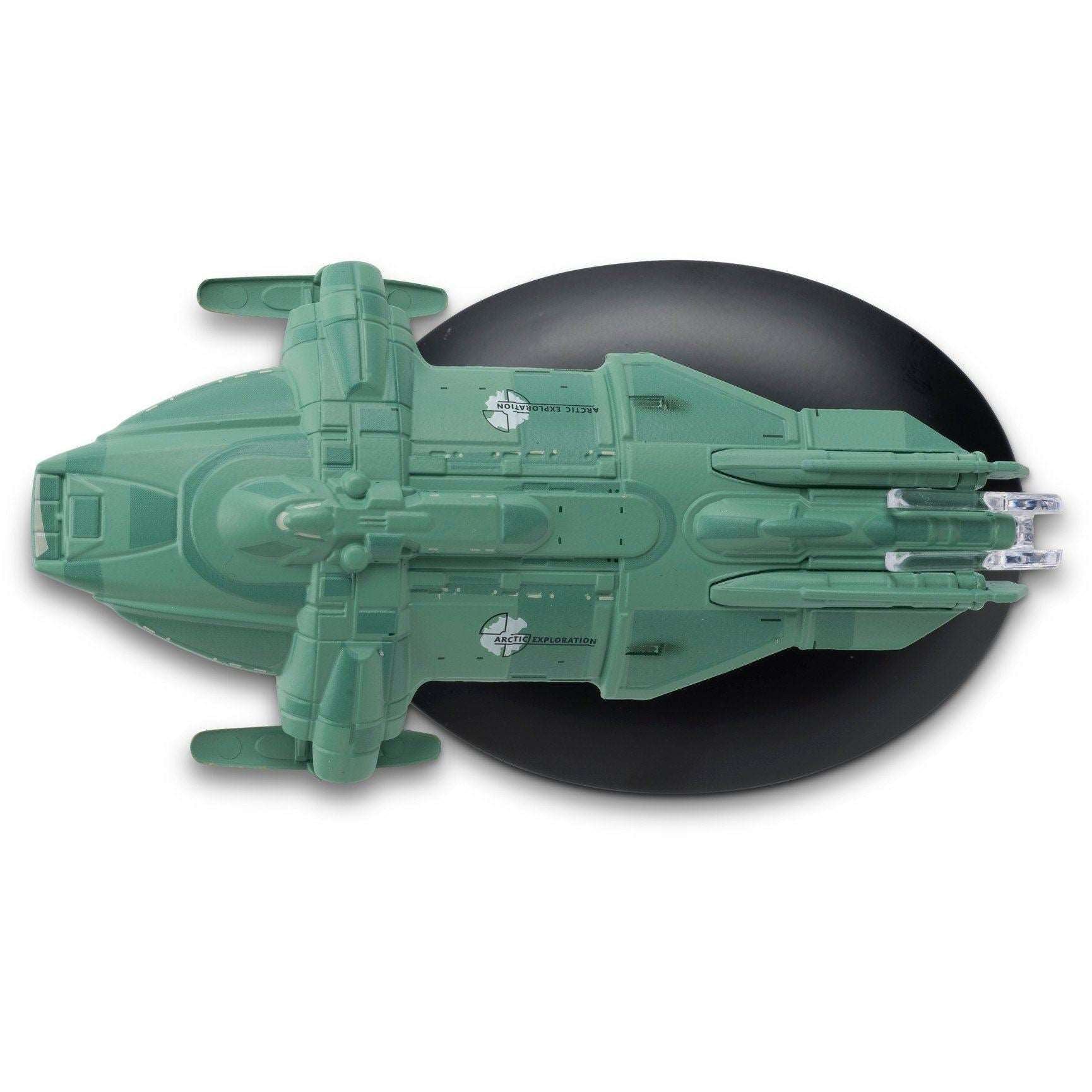 #131 Arctic One (United Earth) Moon Transport Model Die Cast Ship (Eaglemoss / Star Trek) Real Merch