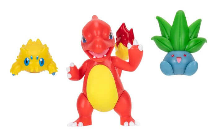 Pokemon - Battle Figure Set 3 Pack (Joltix, Charmeleon & Oddish) Jazwares