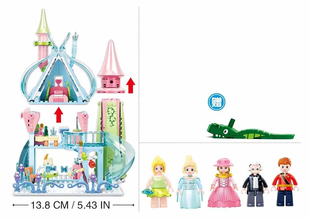 Sluban Girl's Dream Fairy Tales Of Winter Fairy Tale Castle Building Brick Set Sluban
