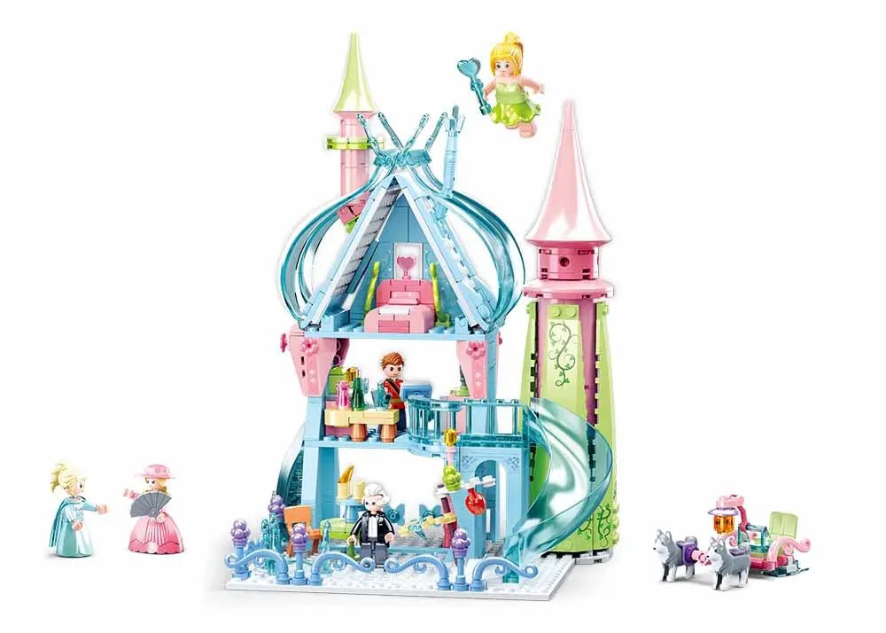 Sluban Girl's Dream Fairy Tales Of Winter Fairy Tale Castle Building Brick Set Sluban