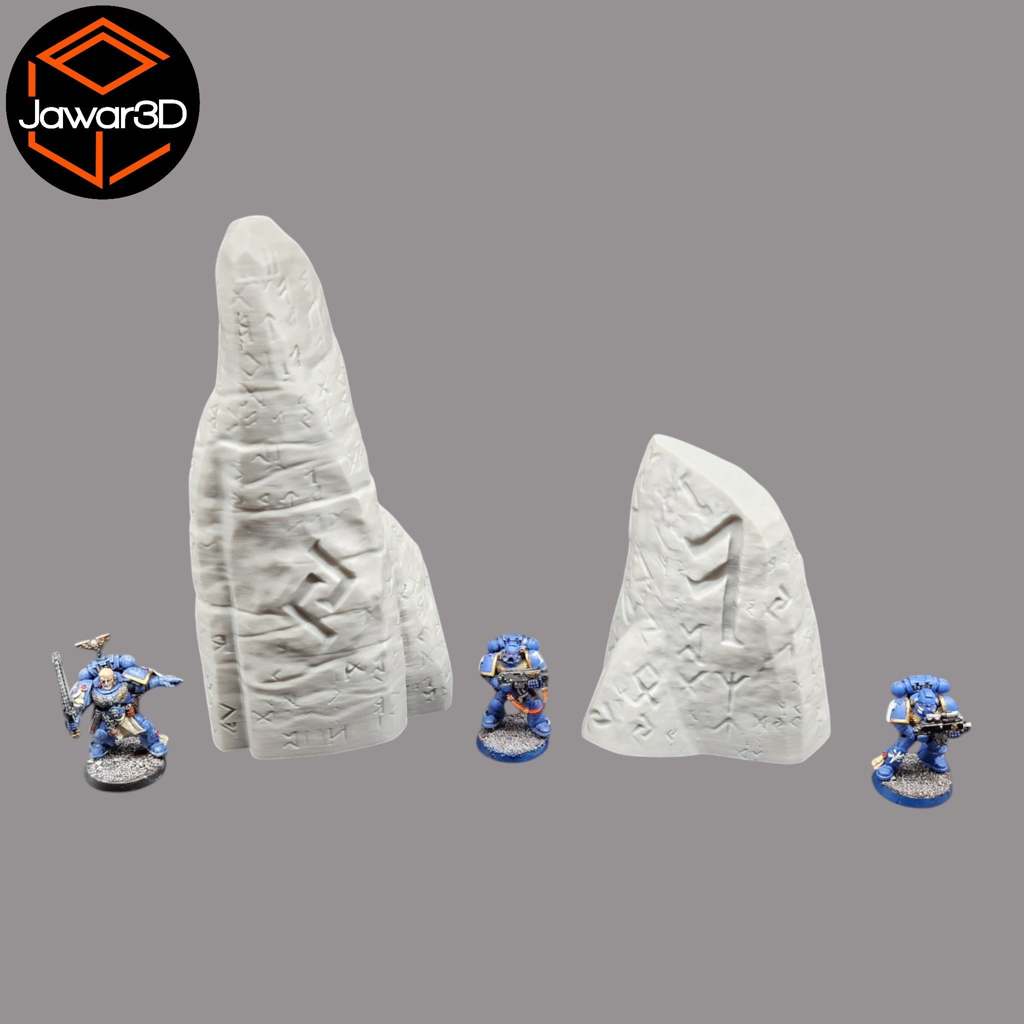 Runed Stones - 28mm Wargaming Scatter Terrain Scenery Tabletop Miniature Jawar3d