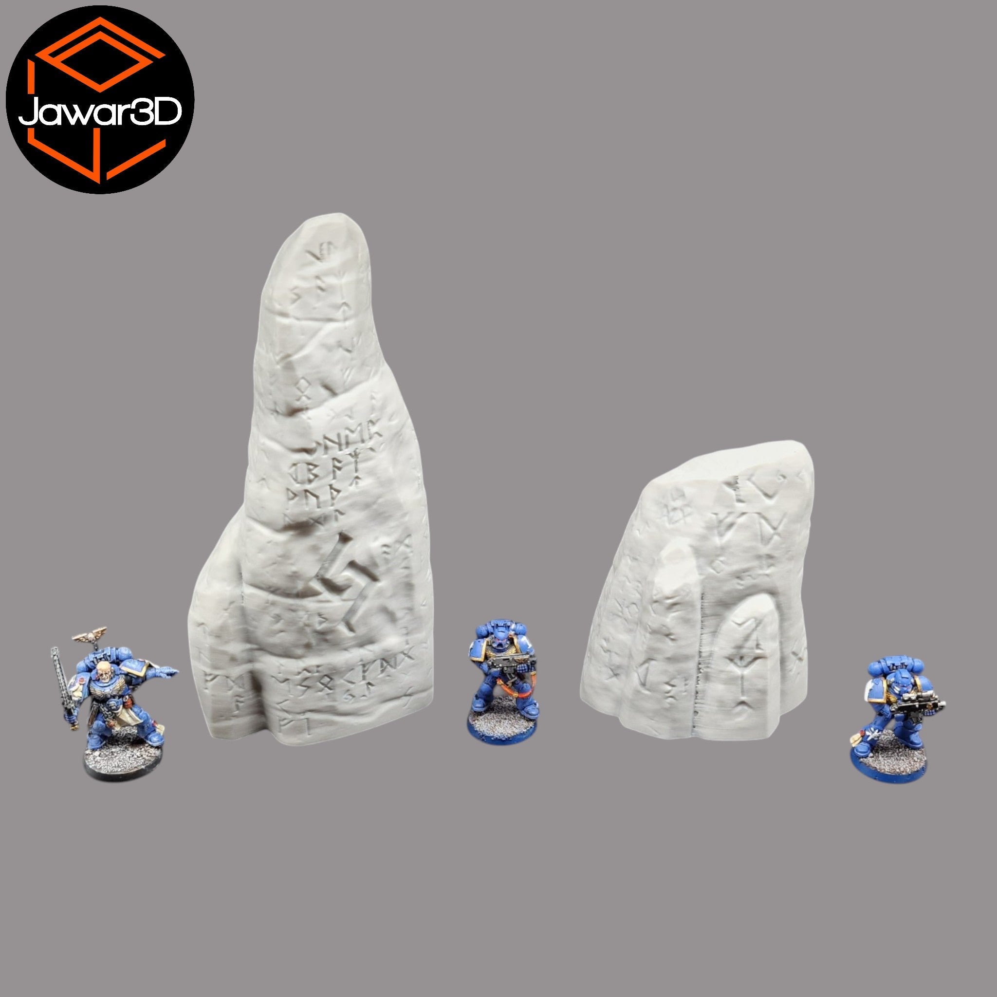Runed Stones - 28mm Wargaming Scatter Terrain Scenery Tabletop Miniature Jawar3d