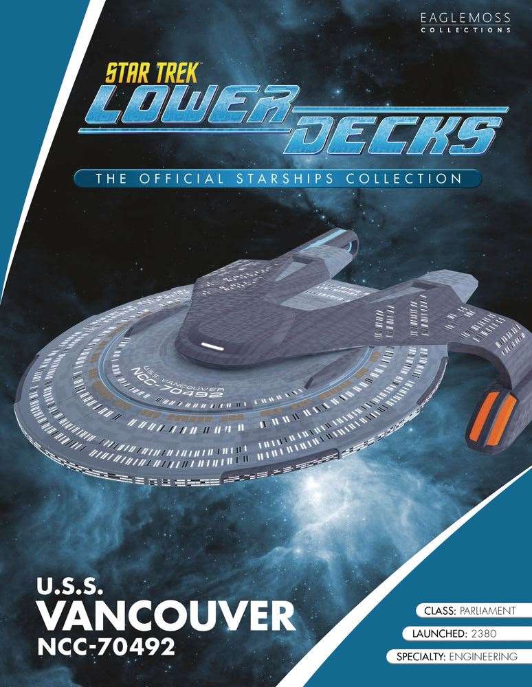 #02 U.S.S. Vancouver NCC-70492 Starship Ship Model Die Cast Starship STLEN602 Lower Decks (Eaglemoss / Star Trek) Real Merch