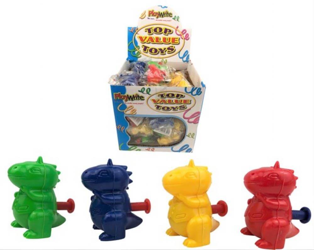Children's Colourful & Fun Pocket Sized Dinosaur Water Squirter Curious Minds