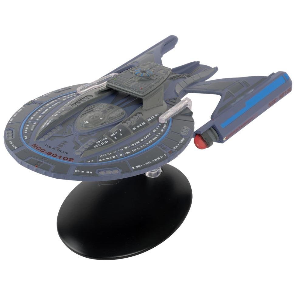 #01 U.S.S. Titan NCC-80102 (Luna-class) Model Diecast Ship Lower Decks (Eaglemoss / Star Trek) Real Merch