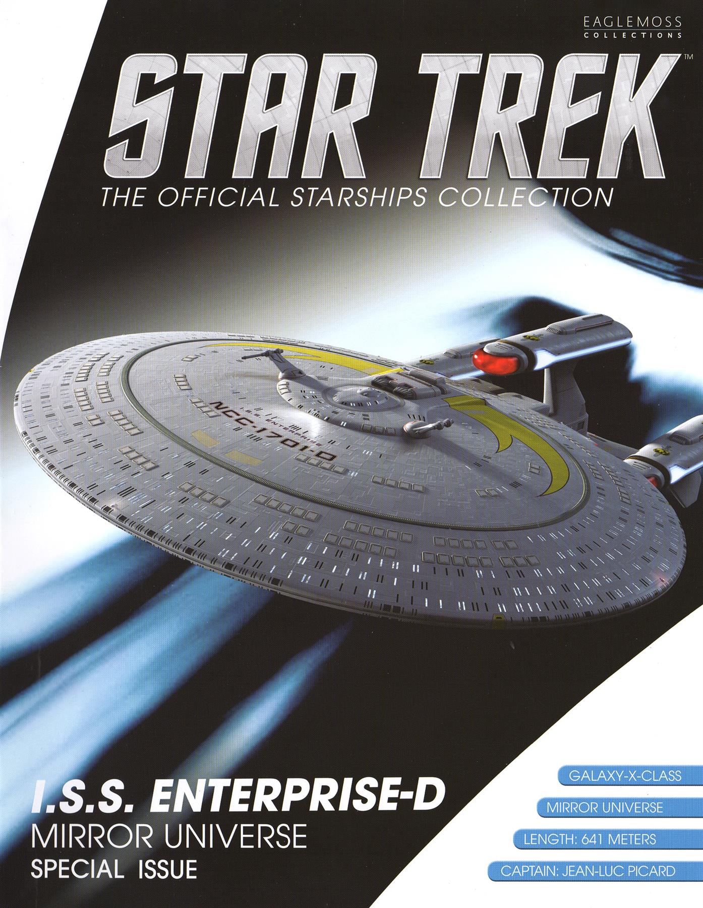 #17 I.S.S. Enterprise-D NCC-1701-D Mirror Universe (Paint Variant) Model Diecast Ship BONUS ISSUE (Eaglemoss / Star Trek) Real Merch