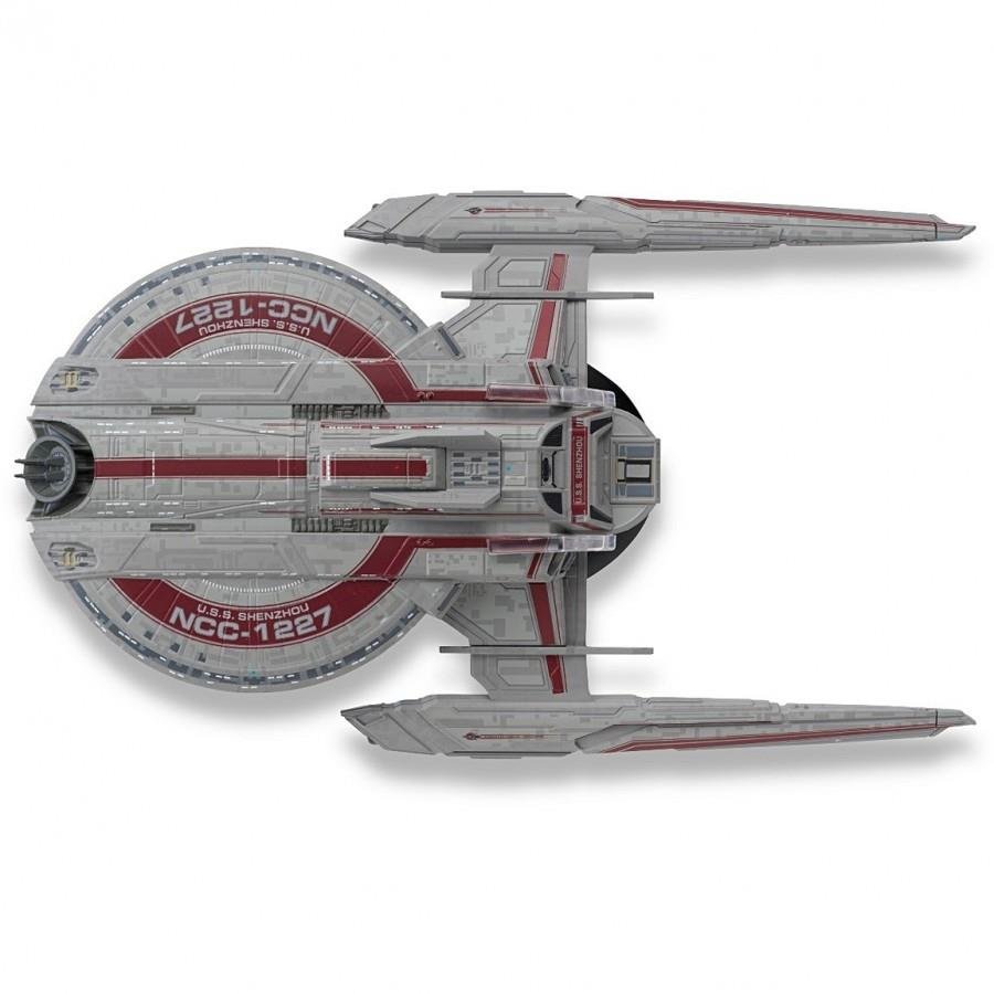 #22 U.S.S. Shenzhou NCC-1227 XL EDITION Discovery Starship Model Diecast Ship (Eaglemoss / Star Trek) Real Merch