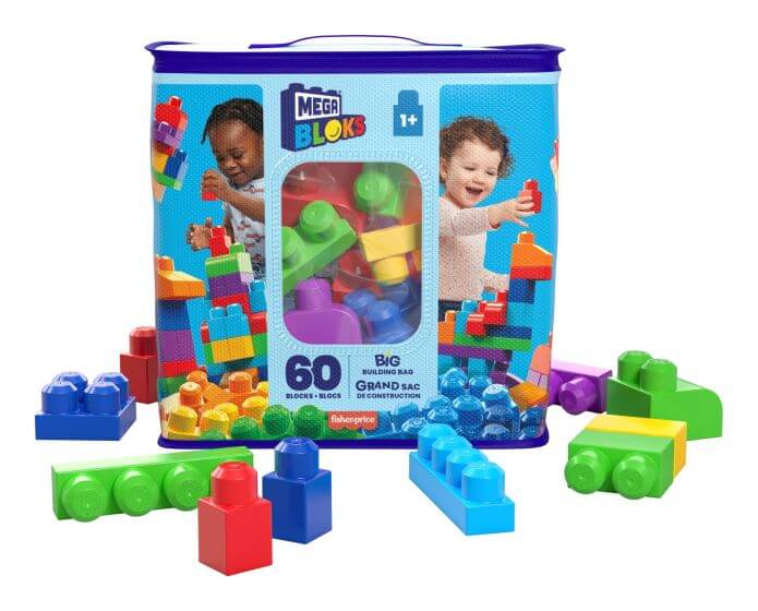 Mega Bloks - Big Building Bag Blue Mega Bloks