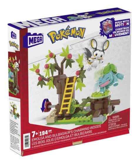 Mega Bloks Pokemon Emolga & Bulbasaur Charming Woods Brick Box Playset Mega Bloks