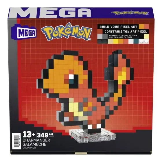 Mega Bloks Pokemon Charmander Pixel Art Brick Set Mega Bloks