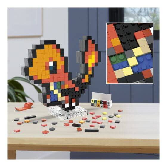 Mega Bloks Pokemon Charmander Pixel Art Brick Set Mega Bloks