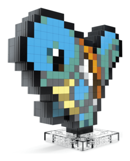 Mega Bloks Pokemon Squirtle Pixel Art Brick Set Mega Bloks