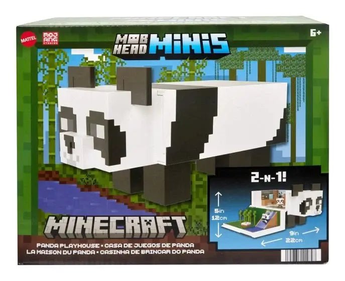 Minecraft Mob head Minis Panda Playset mojang