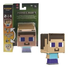 Minecraft Flippin' Figs Steve 2 In 1 Figure Mattel