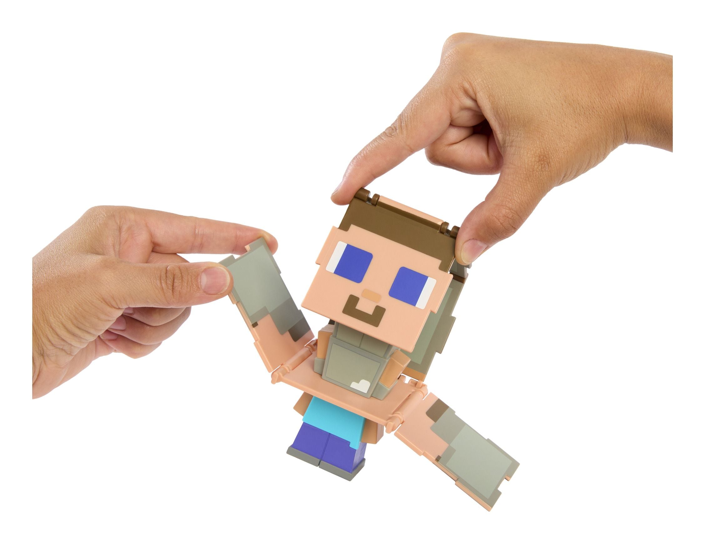 Minecraft Flippin' Figs Steve 2 In 1 Figure Mattel