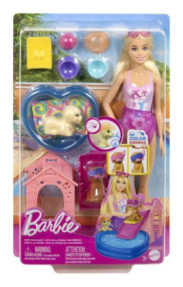 Mattel Barbie Puppy Pool Party Playset Mattel