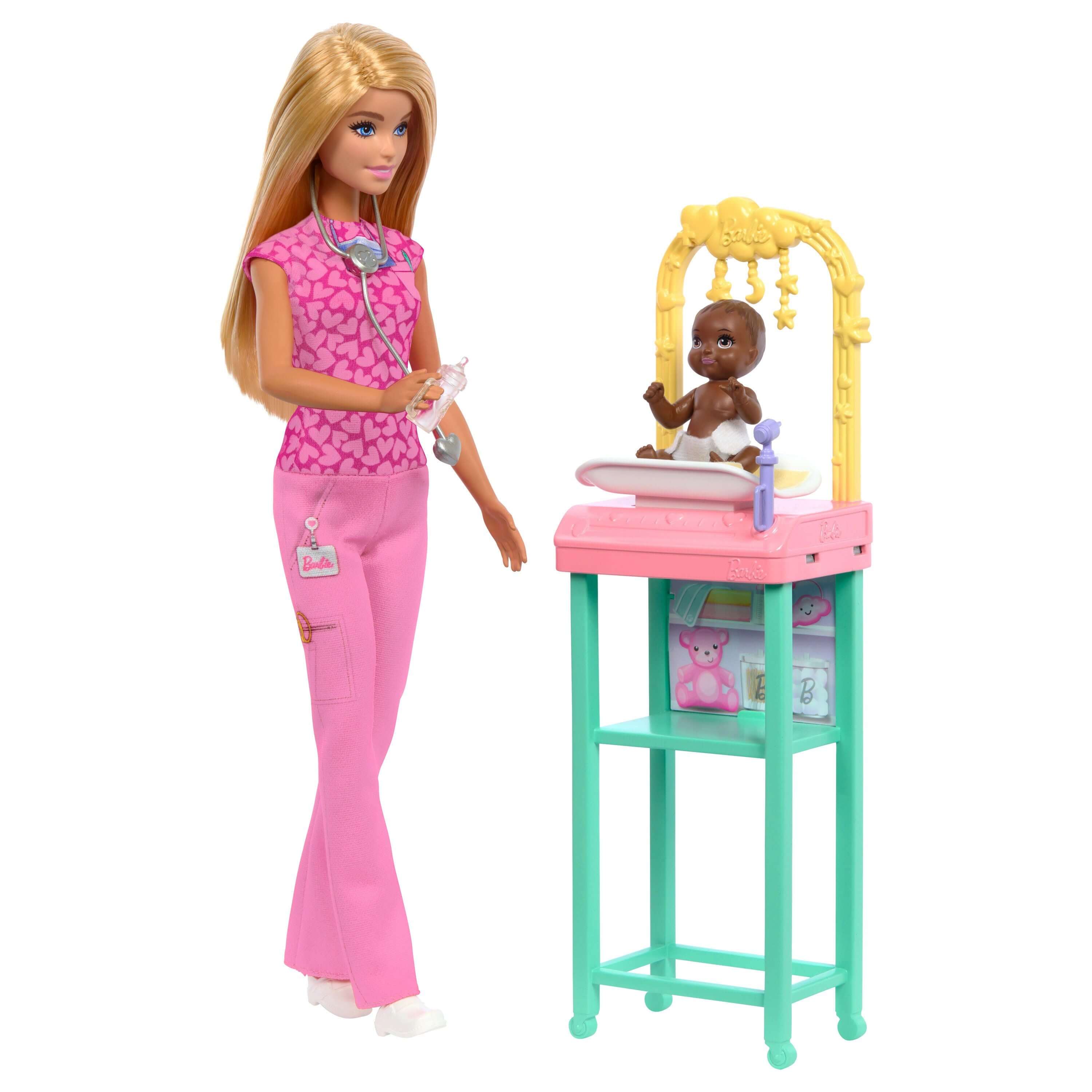 Barbie Nurturing Baby Doctor Doll Playset Mattel