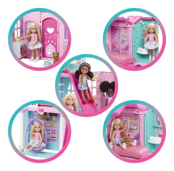 Mattel Barbie Family and Friends Club Chelsea Pop-up House Mattel
